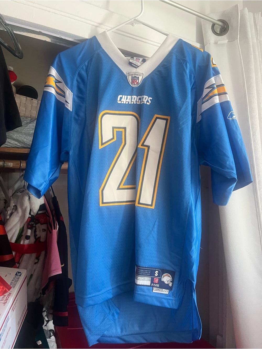 Reebok LaDainian Tomlinson San Diego Chargers Premier Tackle Jersey Powder Blue